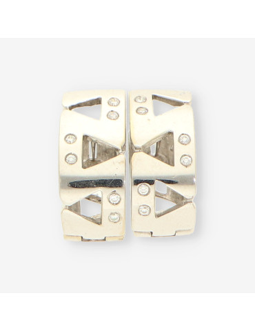 Pendientes oro blanco