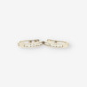 Pendientes oro blanco y circonitas