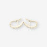 Pendientes oro blanco y circonitas