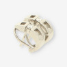 Pendientes oro blanco y bri