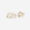 Pendientes oro blanco y bri
