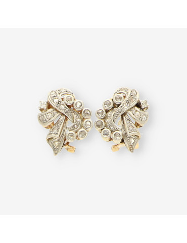 Pendientes oro y diamantes aÃ±os 20