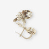 Pendientes oro blanco y diamantes