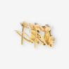 Pendientes Vintage oro y bri