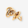 Pendientes oro y diamantes