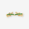 Pendientes Esmeralda oro y brillantes