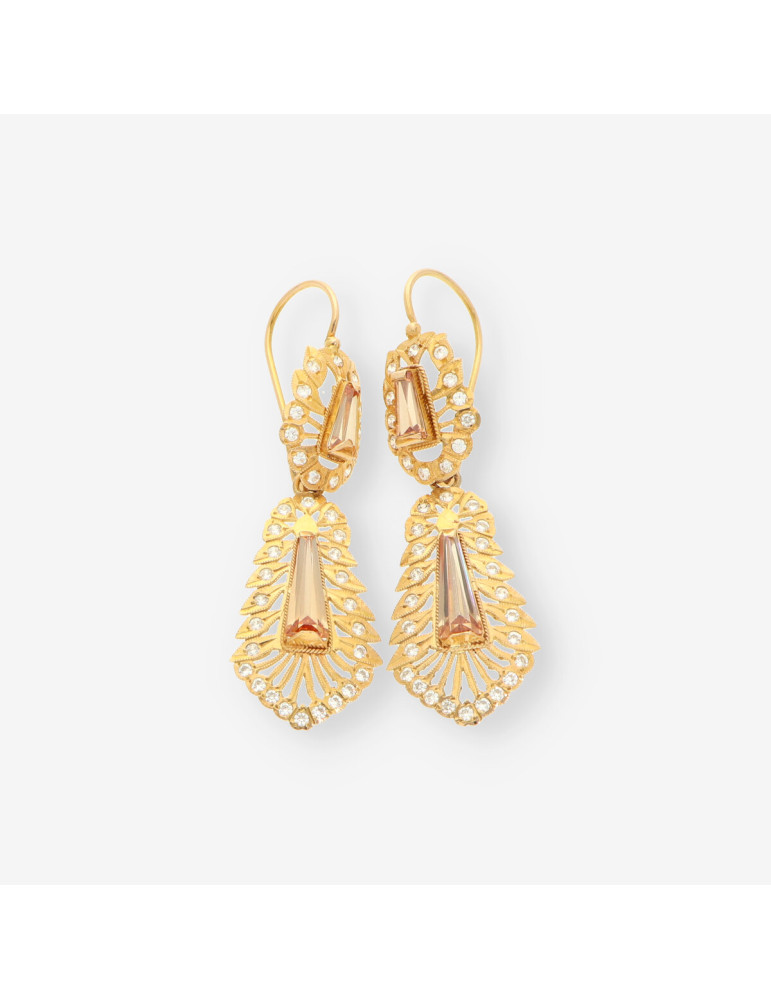 Pendientes estilo vintage oro