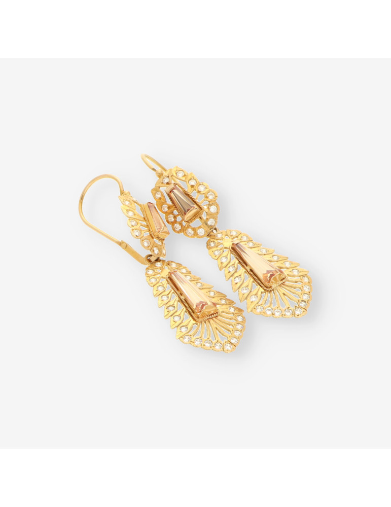 Pendientes estilo vintage oro
