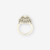 Anillo oro blanco y bri aprox. 0,50 Qt