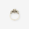 Anillo roseton oro blanco y bri
