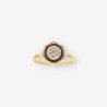 Anillo Vintage Diamantes,RubÃ­ y oro