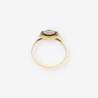 Anillo Vintage Diamantes,RubÃ­ y oro