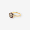 Anillo Vintage Diamantes,RubÃ­ y oro