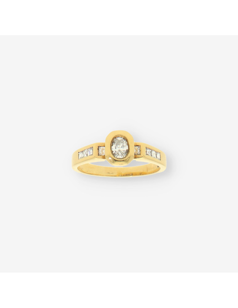Anillo oro y bri