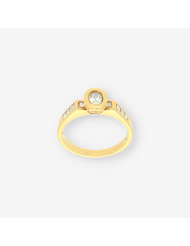 Anillo oro y bri