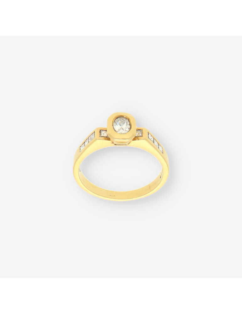 Anillo oro y bri