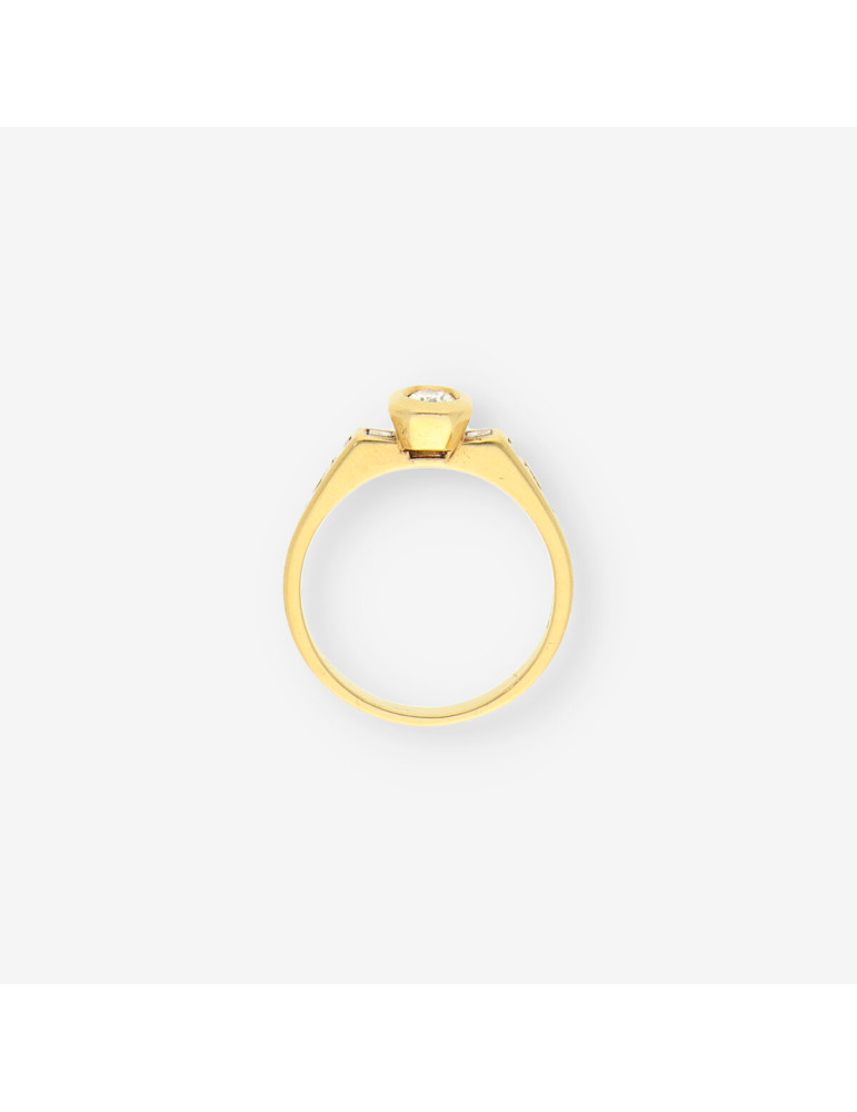 Anillo oro y bri