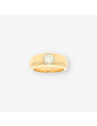 Anillo oro y bri aprox. 0,90 Qt.