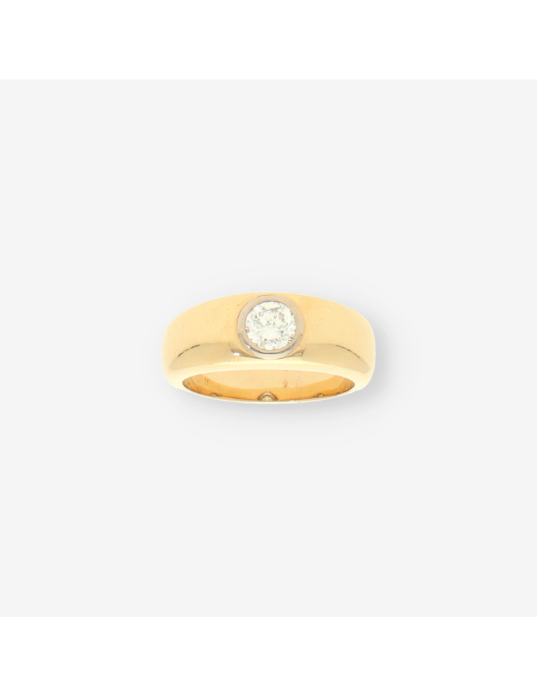 Anillo oro y bri aprox. 0,90 Qt.
