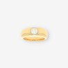Anillo oro y bri aprox. 0,90 Qt.