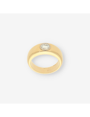 Anillo oro y bri aprox. 0,90 Qt.