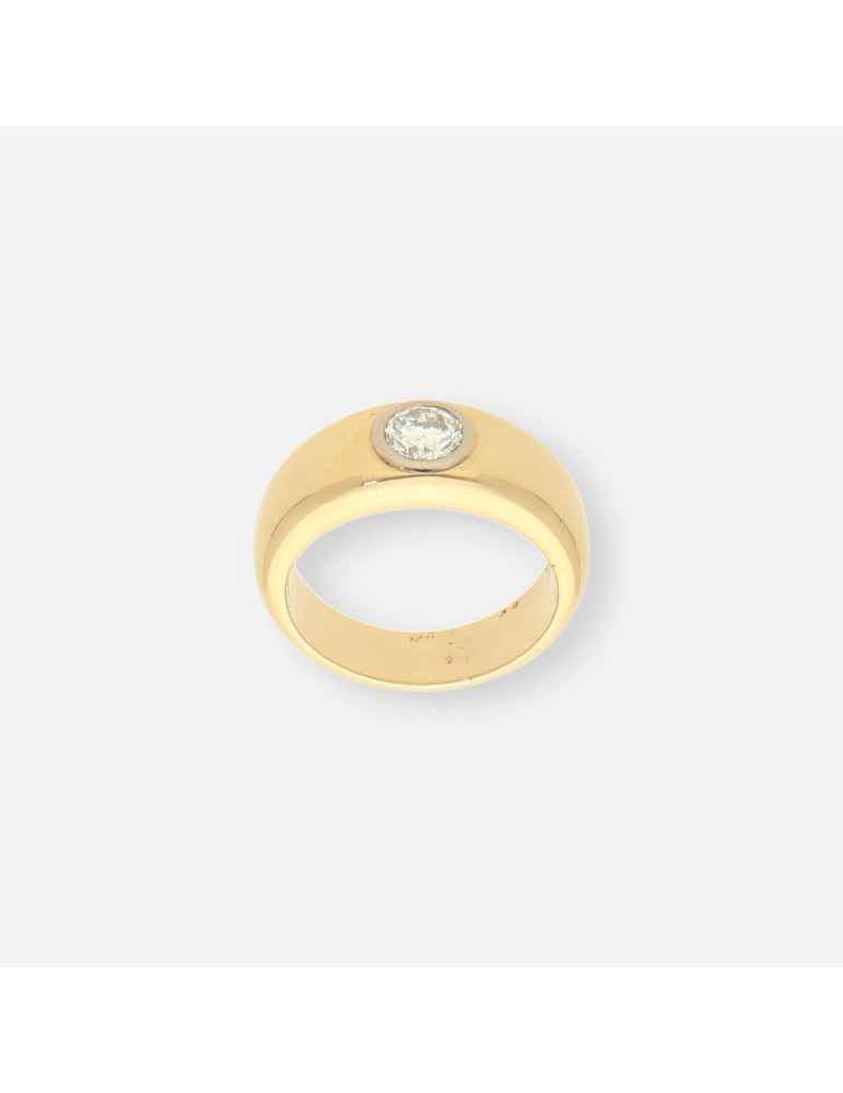 Anillo oro y bri aprox. 0,90 Qt.