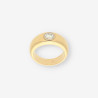 Anillo oro y bri aprox. 0,90 Qt.