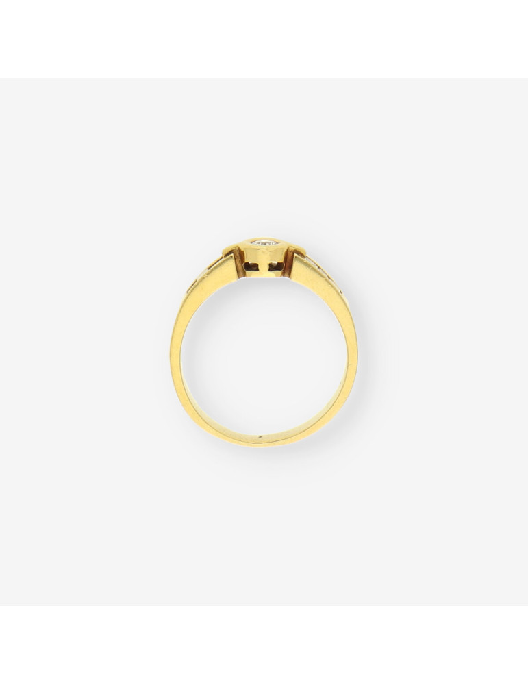 Anillo oro y bri