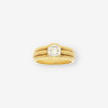 Anillo oro y bri aprox. 0.90 Qt