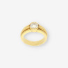 Anillo oro y bri aprox. 0.90 Qt