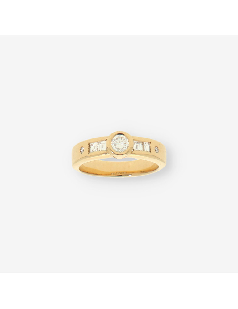 Anillo oro y brillantes