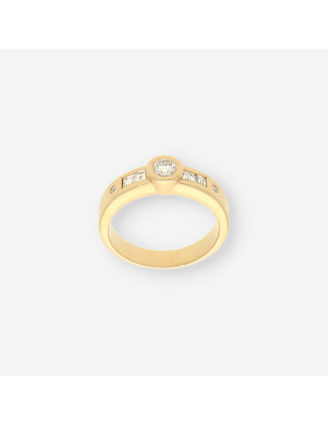 Anillo oro y brillantes