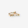 Anillo oro 3 aros y brillantes