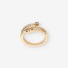 Anillo oro 3 aros y brillantes