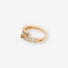 Anillo oro 3 aros y brillantes