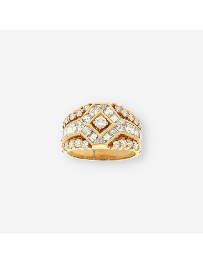 Anillo oro y brillantes