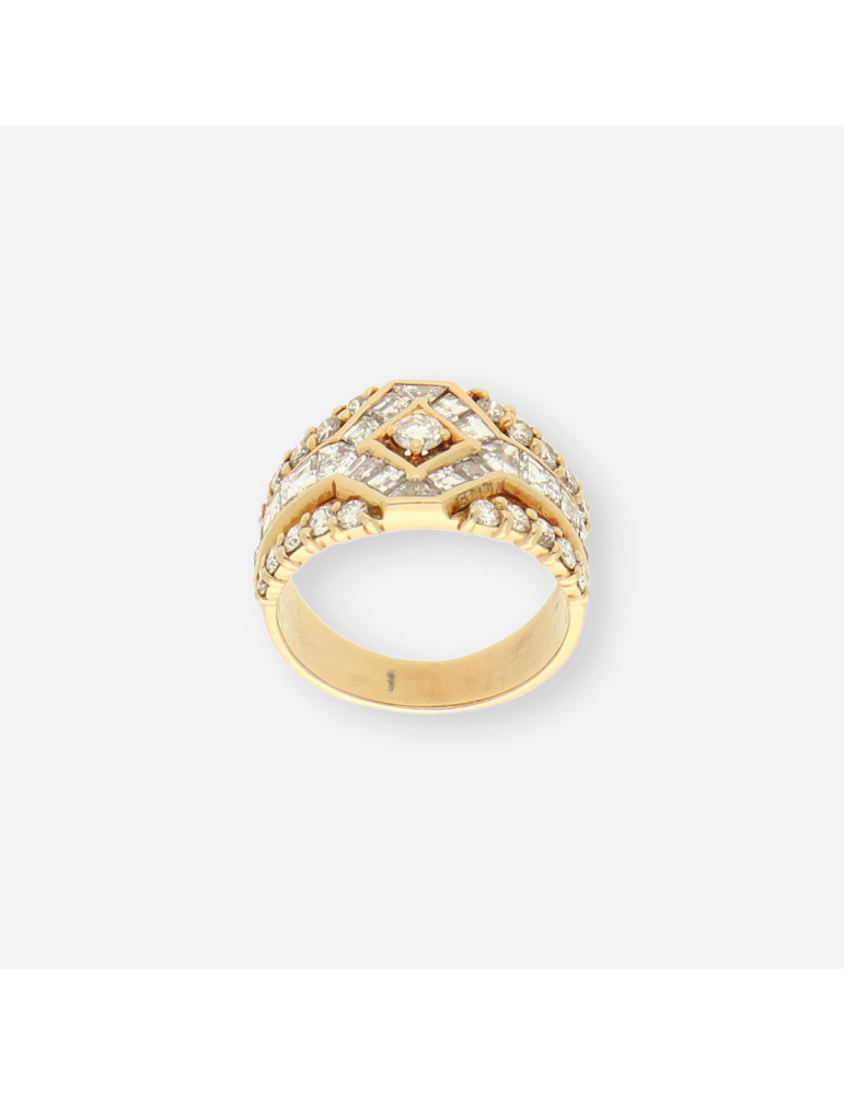 Anillo oro y brillantes