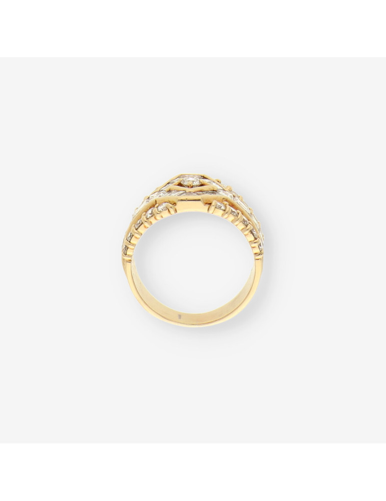 Anillo oro y brillantes