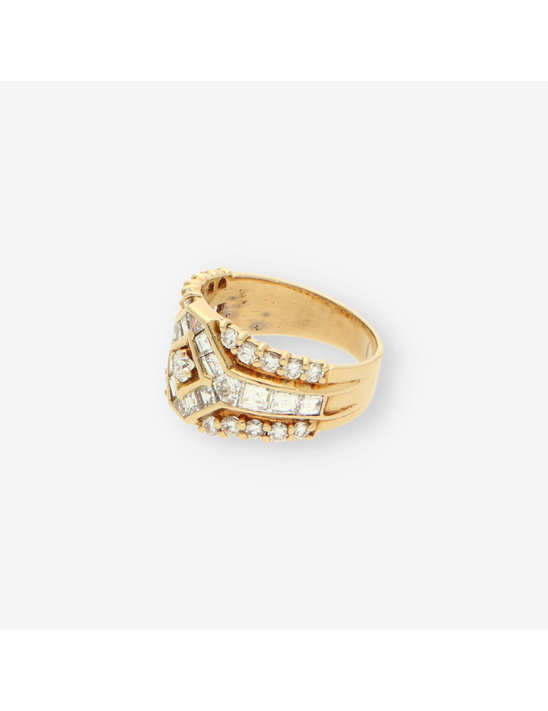 Anillo oro y brillantes