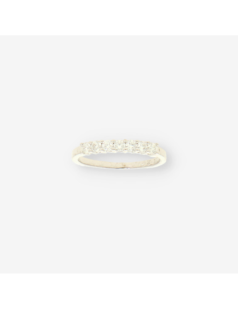 Anillo oro bl brillante aprox. 0,50 Cts