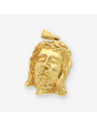 Colgante cara cristo oro