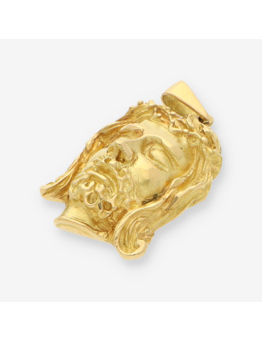 Colgante cara cristo oro