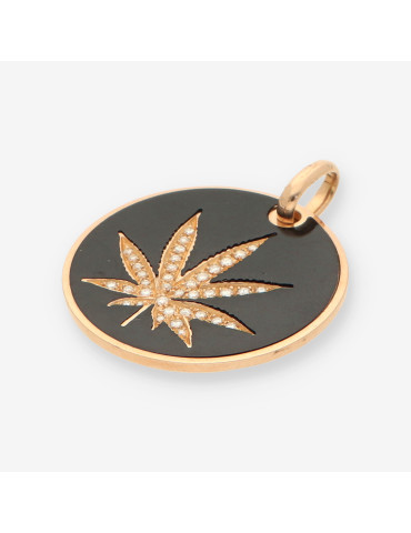 Colgante Nacar oro y brillantes