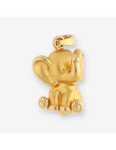 Colgante elefante oro