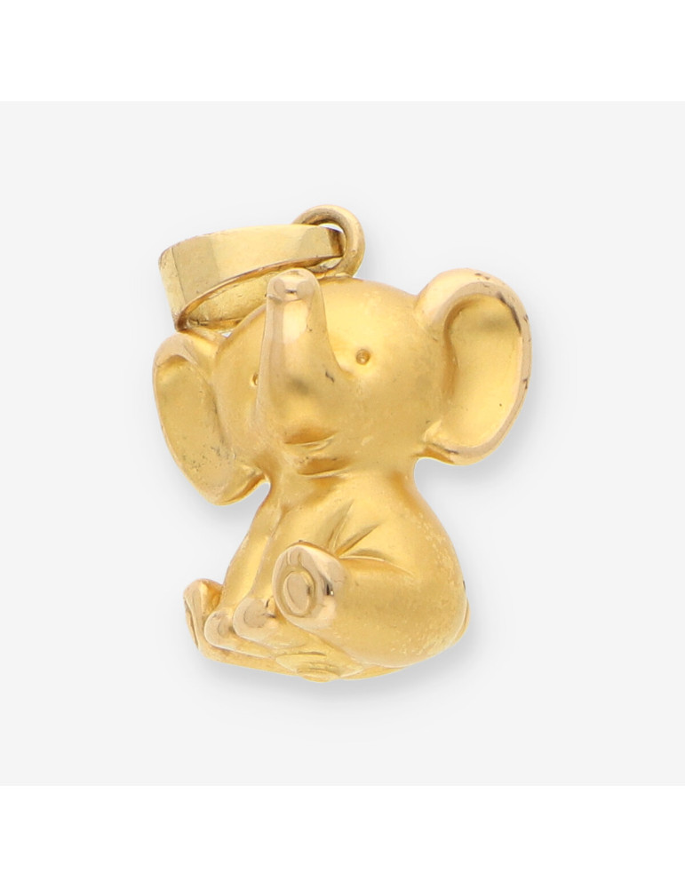 Colgante elefante oro