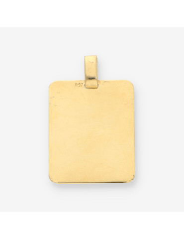 Colgante placa oro