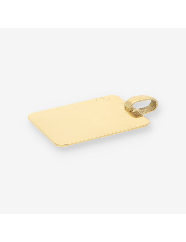 Colgante placa oro