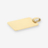 Colgante placa oro