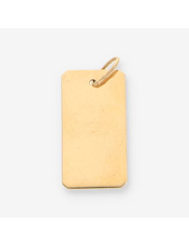 Colgante placa oro