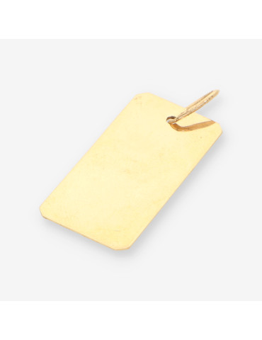 Colgante placa oro